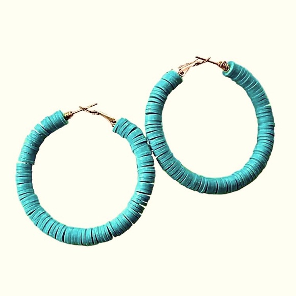 🍒3/$30 New Colorful Disc Hoops - Picture 11 of 12